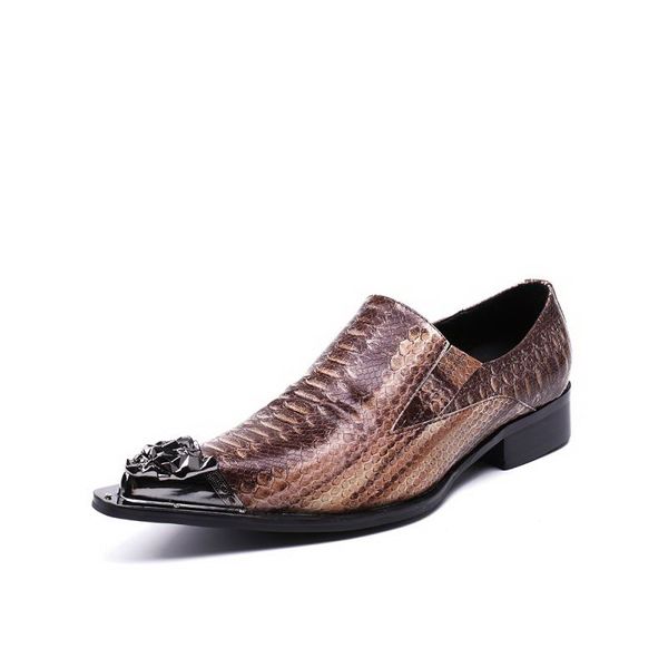 personalized men leisure leather shoes fashion metal toe charm slip on men python snake pattern party shoe man brown 38-46, Black
personalized men leisure leather shoes fashion metal toe charm slip on men python snake pattern party shoe man brown 38-46, Black