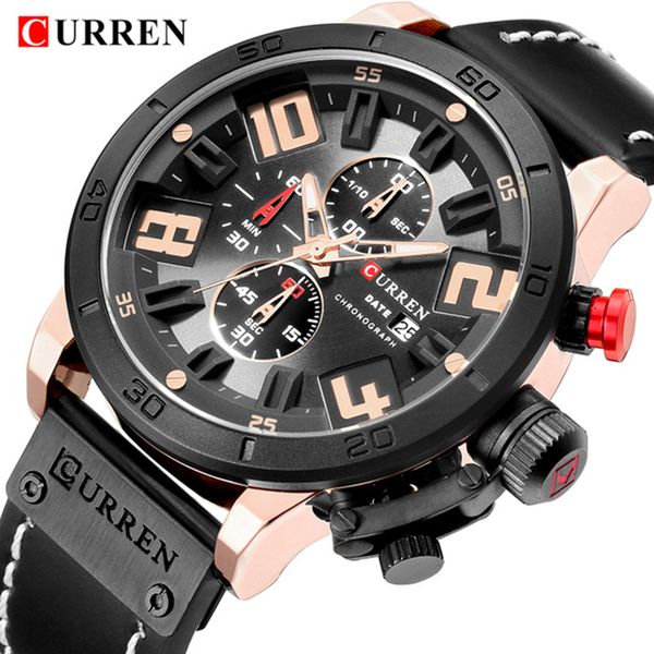c8312 brand luxcury watch men leather strap chronograph sport quartz watches casual waterproof watch male clock reloj hombre, Slivery;brown
c8312 brand luxcury watch men leather strap chronograph sport quartz watches casual waterproof watch male clock reloj hombre, Slivery;brown