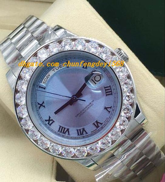 luxury watches ii platinum 44mm ice blue concentric roman dial bigger diamond bezel 218206 automatic fashion men's watch wristwatch, Slivery;brown
luxury watches ii platinum 44mm ice blue concentric roman dial bigger diamond bezel 218206 automatic fashion men's watch wristwatch, Slivery;brown