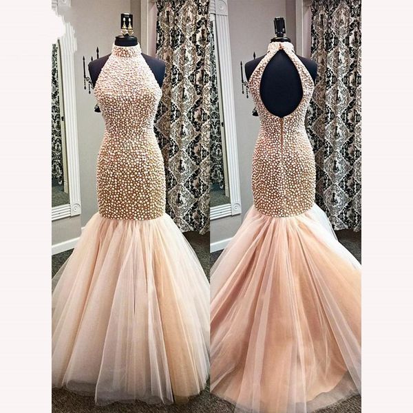 luxury rhinestone beaded mermaid prom dresses high neck open back dresses evening wear formal gowns party dress custom made evening gowns, Black
luxury rhinestone beaded mermaid prom dresses high neck open back dresses evening wear formal gowns party dress custom made evening gowns, Black