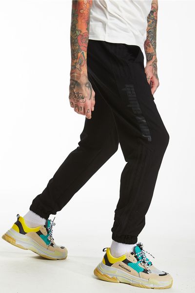 men's pants mens classical sports autumn spring casual fashion stripes trousers game over letters design, Black
men's pants mens classical sports autumn spring casual fashion stripes trousers game over letters design, Black