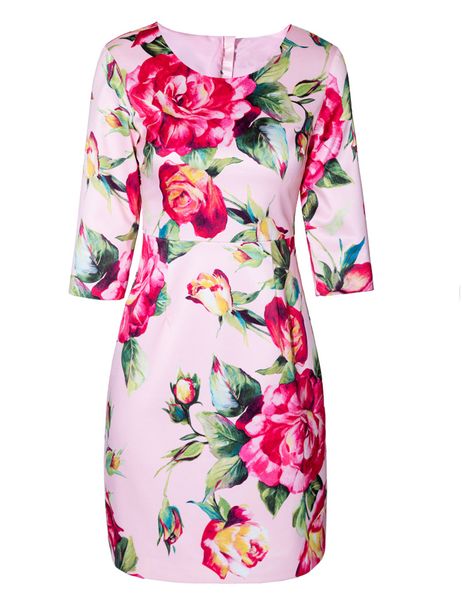 flower print women sheath dress short sleeve casual dresses 12k600, Black;gray
flower print women sheath dress short sleeve casual dresses 12k600, Black;gray