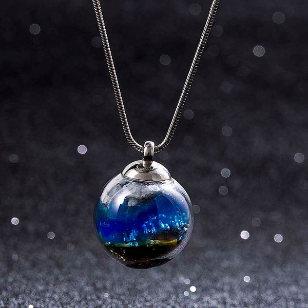 fashion jewelry star universe dream ocean stereo new glass ball pendant necklace, Silver
fashion jewelry star universe dream ocean stereo new glass ball pendant necklace, Silver
