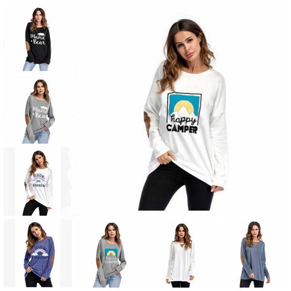 women t-shirt female elbow patch shirts fashion long sleeve casual pure colors tees loose letter print shirt outdoor clothing yl279-2, White
women t-shirt female elbow patch shirts fashion long sleeve casual pure colors tees loose letter print shirt outdoor clothing yl279-2, White