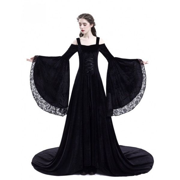 new medieval costumes for women princess dress 2018 plus size adults gothic queen lace fancy party halloween renaissance costume, White;black
new medieval costumes for women princess dress 2018 plus size adults gothic queen lace fancy party halloween renaissance costume, White;black