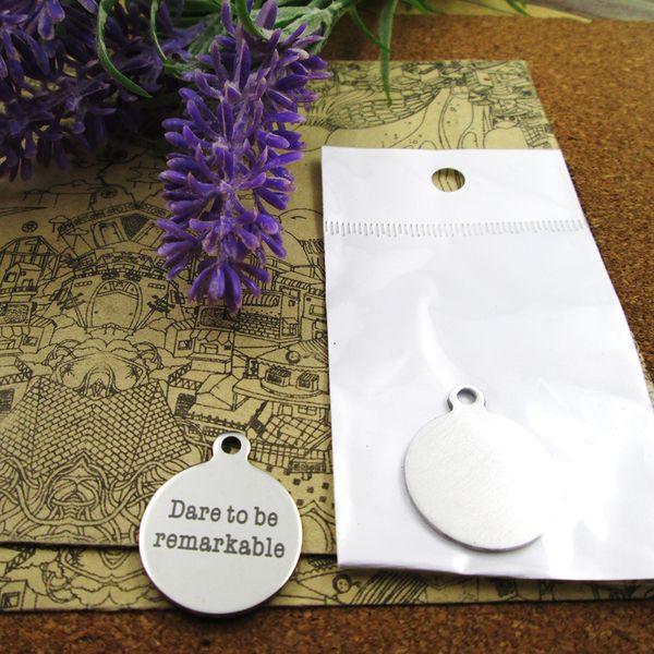 40pcs--"dare to be remarkable"stainless steel charms more style for choosing diy charms pendants for necklace, Bronze;silver
40pcs--"dare to be remarkable"stainless steel charms more style for choosing diy charms pendants for necklace, Bronze;silver