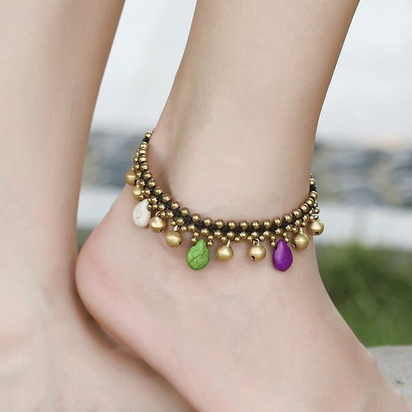 original simple anklet bells pendants drop anklet beach handmade woven turquoise women's foot ring jewelry support fba drop shipping h5, Red;blue
original simple anklet bells pendants drop anklet beach handmade woven turquoise women's foot ring jewelry support fba drop shipping h5, Red;blue