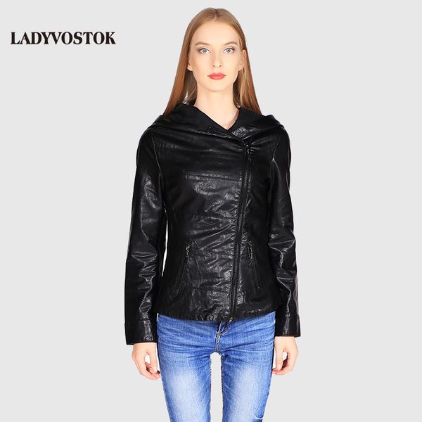 ladyvostok autumn new fashion black female jacket leather short jacket pu biker coat zipper lady leather j7805, Black;brown
ladyvostok autumn new fashion black female jacket leather short jacket pu biker coat zipper lady leather j7805, Black;brown