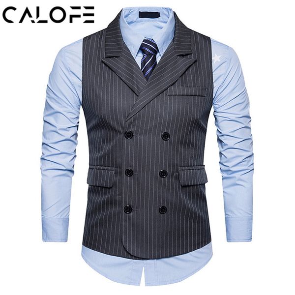 calofe men formal vest 2018 new arrivals gentlemen cloth shawl collar double-breasted solid stripe slim fit business suit vest, Black;white
calofe men formal vest 2018 new arrivals gentlemen cloth shawl collar double-breasted solid stripe slim fit business suit vest, Black;white