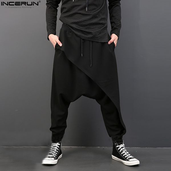 incerun 2018 men's casual drop crotch pants hip hop trousers baggy dancing pants punk gothic men harem plus size 3xl, Black
incerun 2018 men's casual drop crotch pants hip hop trousers baggy dancing pants punk gothic men harem plus size 3xl, Black