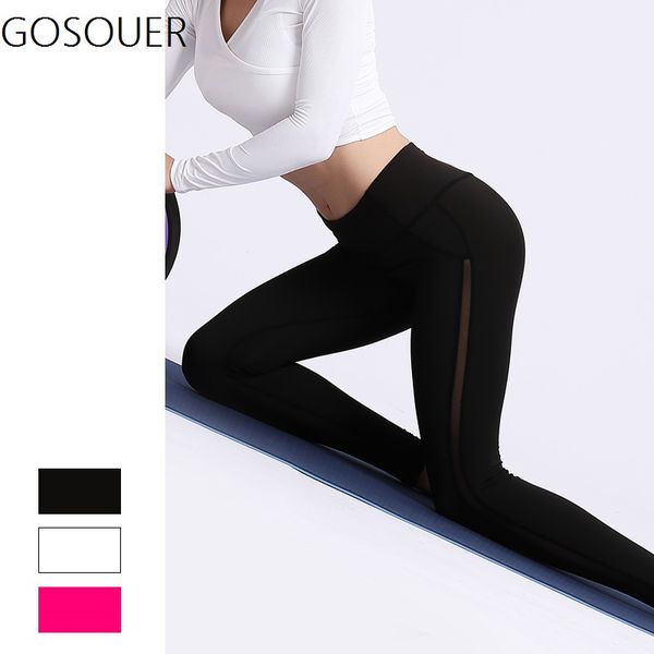 women yoga pants high elastic fitness sport leggings mesh stitching tights slim running sportswear sports pant training trousers, White;red
women yoga pants high elastic fitness sport leggings mesh stitching tights slim running sportswear sports pant training trousers, White;red
