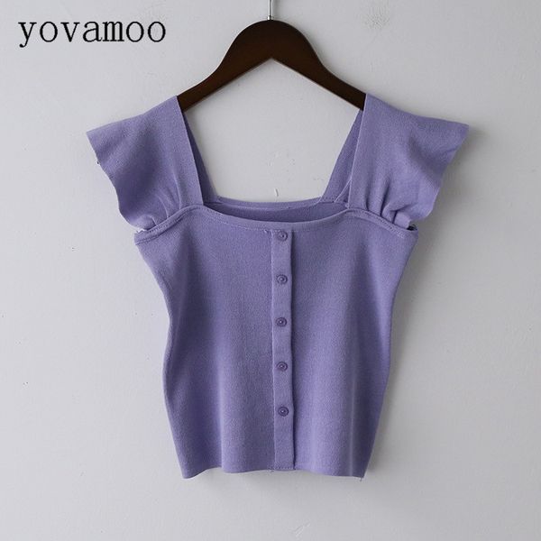 yovamoo summer for women 2018 korean streetwear front button solid color square neck knitted vest tank white / purple
yovamoo summer for women 2018 korean streetwear front button solid color square neck knitted vest tank white / purple