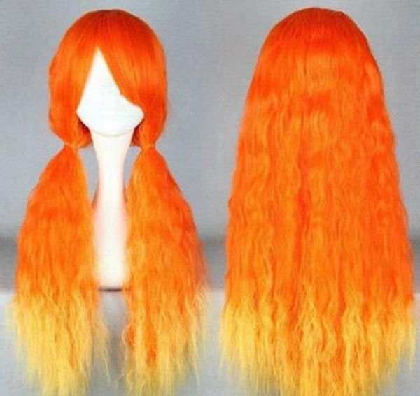 cosplay lolita long curly orange & yellow heat resistant mix party hair wig, Black;brown
cosplay lolita long curly orange & yellow heat resistant mix party hair wig, Black;brown