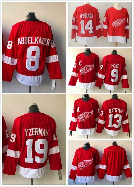 2018 новый детройт red wings джерси 40# джастин абделькадер 9 горди хоу 19 стив yzerman хоккейные майки, Black;red
2018 новый детройт red wings джерси 40# джастин абделькадер 9 горди хоу 19 стив yzerman хоккейные майки, Black;red
