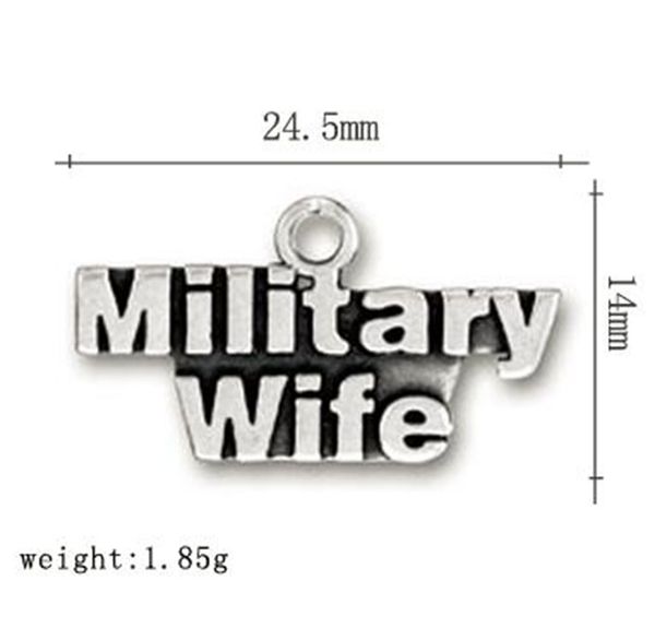 2021 zinc alloy word military wife word charm jewelry made in china other customized jewelry, Bronze;silver
2021 zinc alloy word military wife word charm jewelry made in china other customized jewelry, Bronze;silver
