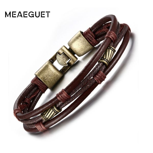 zinc alloy male bracelet braid rope in dark brown color leather bangle for men braslet armband heren punk jewelry, Golden;silver
zinc alloy male bracelet braid rope in dark brown color leather bangle for men braslet armband heren punk jewelry, Golden;silver