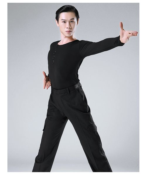 art test latin dance clothes men's shirt new long-sleeved autumn and winter dance practice gb clothing-m817106, Black;red
art test latin dance clothes men's shirt new long-sleeved autumn and winter dance practice gb clothing-m817106, Black;red