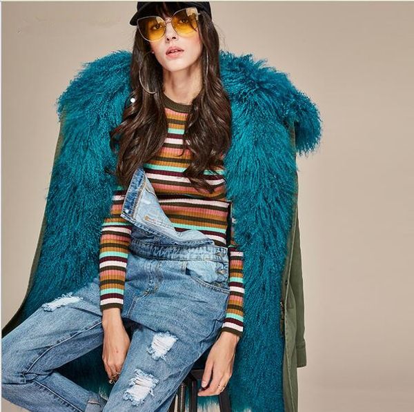 fashion women warm coats jazzevar brand blue mongolia sheep fur liner army green long jackets snow winter parka with mongolia fur trim hoody, Black
fashion women warm coats jazzevar brand blue mongolia sheep fur liner army green long jackets snow winter parka with mongolia fur trim hoody, Black