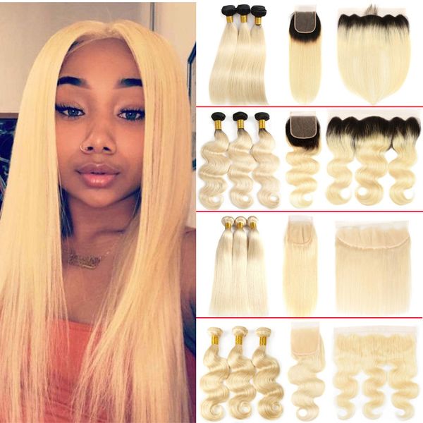 brazilian virgin human hair extensions straight 613# honey blonde human hair weave with closure 3 bundles with 4x4 lace closure, Black;brown 
brazilian virgin human hair extensions straight 613# honey blonde human hair weave with closure 3 bundles with 4x4 lace closure, Black;brown