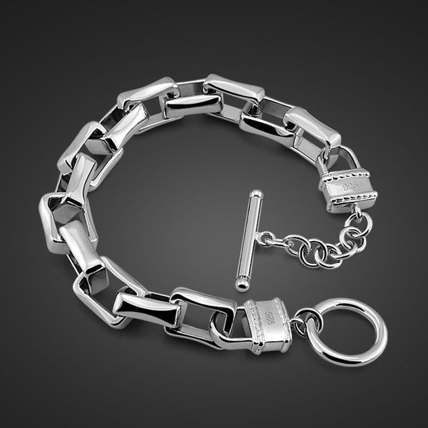 men's fashion jewelry 925 sterling silver bracelet 10.5mm20cm size solid silver bracelet men's charm jewelry birthday present, Black
men's fashion jewelry 925 sterling silver bracelet 10.5mm20cm size solid silver bracelet men's charm jewelry birthday present, Black