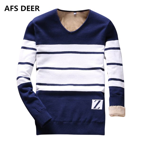 2017 new brand winter thick warm sweater men o-neck pullover sweater male stripped jumpers knitted inside fleece, White;black
2017 new brand winter thick warm sweater men o-neck pullover sweater male stripped jumpers knitted inside fleece, White;black