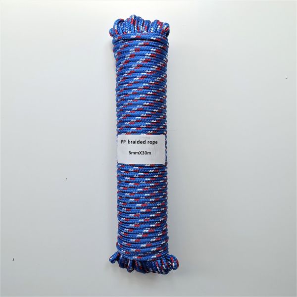 5mm x 30m braided polypropylene rope rescue line sailing boating camping securing equipment clothes line, Black;white
5mm x 30m braided polypropylene rope rescue line sailing boating camping securing equipment clothes line, Black;white