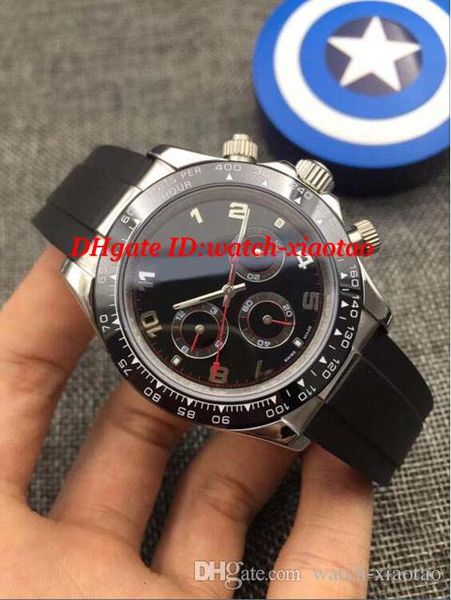 Hot Selling Luxury Watch 18K White Gold White/Black Choose Dial Ceramic Bezel 116519 40mm Rubber Strap Automatic Fashion Brand Mens Watch
Hot Selling Luxury Watch 18K White Gold White/Black Choose Dial Ceramic Bezel 116519 40mm Rubber Strap Automatic Fashion Brand Mens Watch