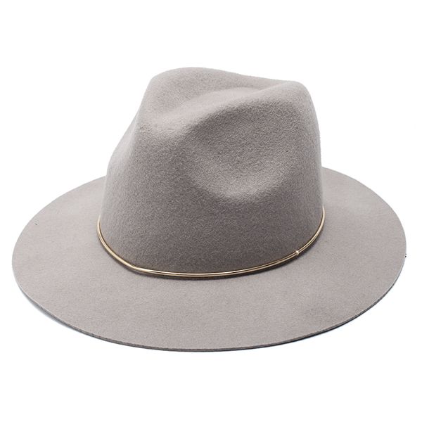 ROSELUOSI 100% Wool Felt Jazz Hat For Women Wild Brim Panama Fedoras With Metal Decoration Casual Solid Color Chapeau Femme
ROSELUOSI 100% Wool Felt Jazz Hat For Women Wild Brim Panama Fedoras With Metal Decoration Casual Solid Color Chapeau Femme