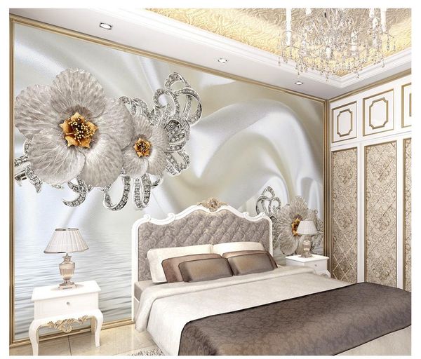 3D wallpaper custom 3d wall murals wallpaper Jewelry silk water pattern flowers 3d luxury TV living room background wall home decor painting
3D wallpaper custom 3d wall murals wallpaper Jewelry silk water pattern flowers 3d luxury TV living room background wall home decor painting