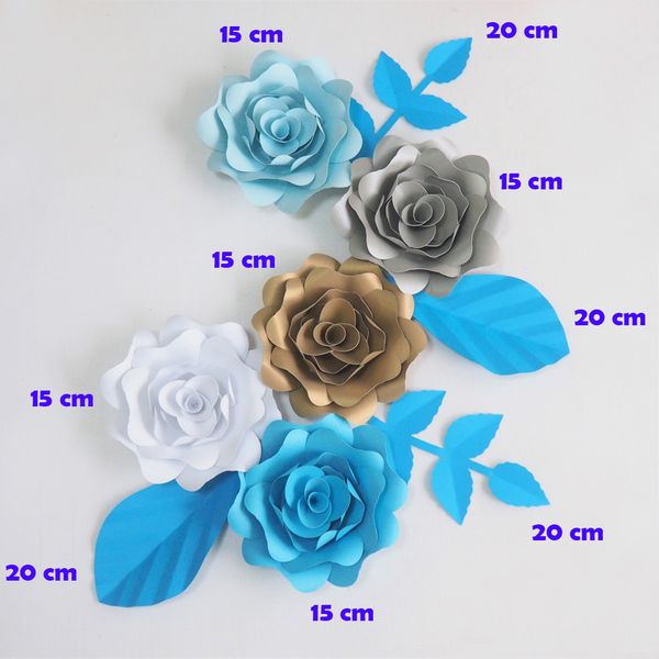 diy giant paper flowers artificial flowers fleurs artificielles backdrop rose 5cs+ 4 leave wedding party decor nursery mix color (070827
diy giant paper flowers artificial flowers fleurs artificielles backdrop rose 5cs+ 4 leave wedding party decor nursery mix color (070827