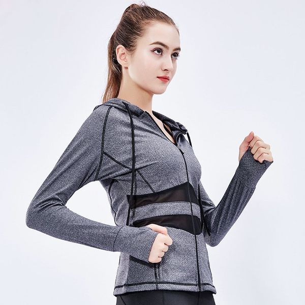 women sports yoga zipper running jackets hooded long sleeve breathable slim mesh jacket workout gym sportswear sweatshirt, Black;red
women sports yoga zipper running jackets hooded long sleeve breathable slim mesh jacket workout gym sportswear sweatshirt, Black;red