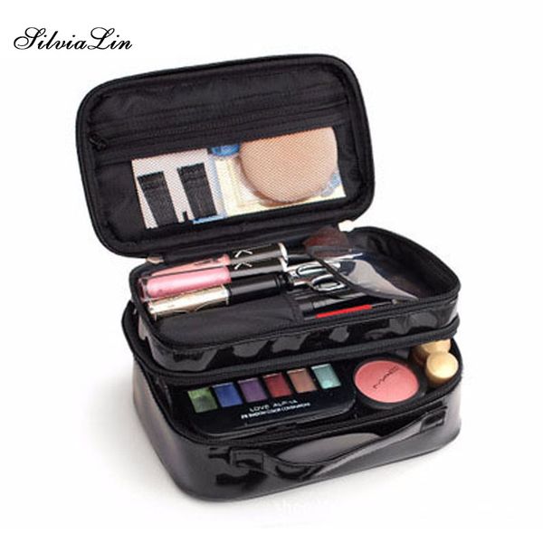 double layer pu lady's cosmetic bags waterproof make up tools organizer pouch wash toiletry vanity travel case box accessories
double layer pu lady's cosmetic bags waterproof make up tools organizer pouch wash toiletry vanity travel case box accessories