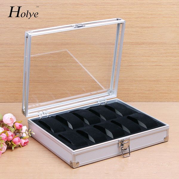 10 slots wrist watch display box storage holder organizer watch display square box aluminium worldwide12, Black;blue
10 slots wrist watch display box storage holder organizer watch display square box aluminium worldwide12, Black;blue