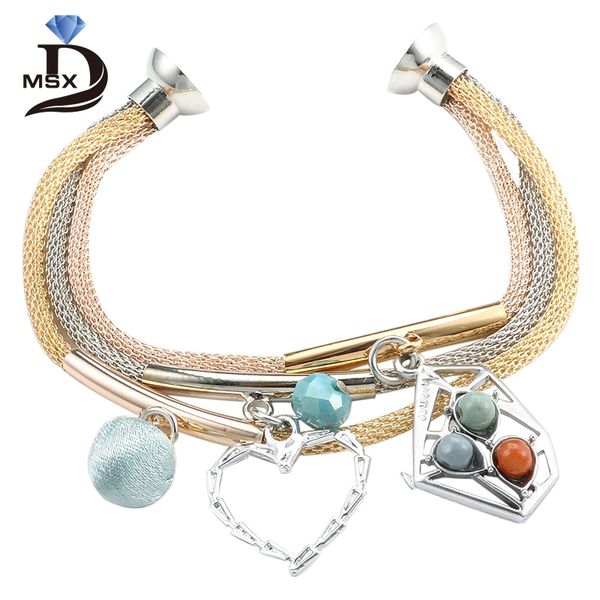 love charming bracelet bangle stainless steel heart accessory three layers chain wristband sport wedding engagement jewelry gift, Black
love charming bracelet bangle stainless steel heart accessory three layers chain wristband sport wedding engagement jewelry gift, Black