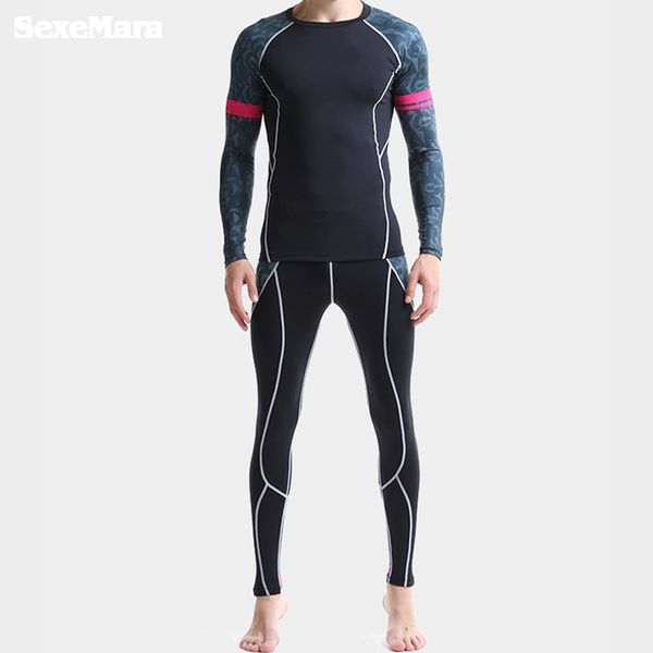 new compressed quick-drying tights, super elastic fitness running men's sportswear suit long sleeve workout t-shirt or trousers, Black;blue
new compressed quick-drying tights, super elastic fitness running men's sportswear suit long sleeve workout t-shirt or trousers, Black;blue