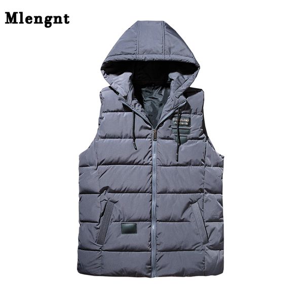 winter cotton sleeveless jacket for men 2018 autumn warm thick 3 colors hooded baggy vest outerwear windbreaker waistcoat, Black;white
winter cotton sleeveless jacket for men 2018 autumn warm thick 3 colors hooded baggy vest outerwear windbreaker waistcoat, Black;white