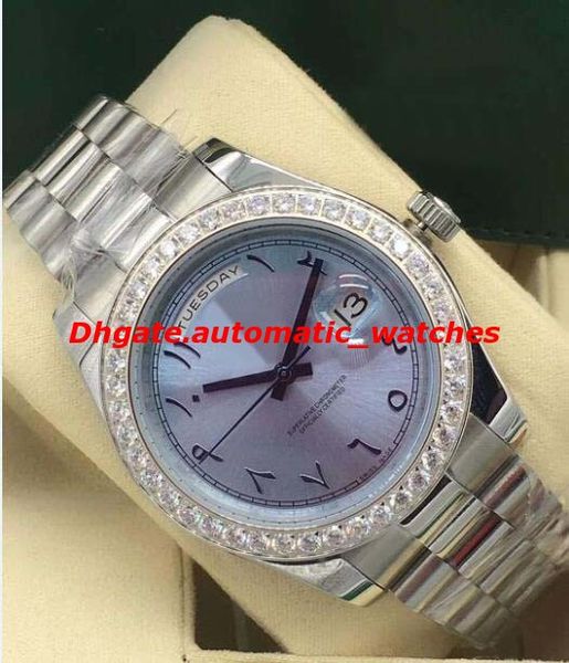 luxury watches diamond bezel 228206 platinum 43mm ice blue arabic rare dial automatic men's watch wristwatch new style, Slivery;brown
luxury watches diamond bezel 228206 platinum 43mm ice blue arabic rare dial automatic men's watch wristwatch new style, Slivery;brown