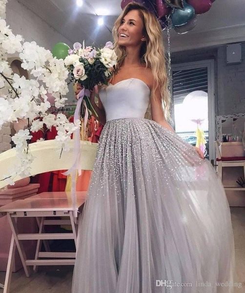 silver sequins prom dress soft tulle long formal pageant holidays wear graduation evening party gown custom made plus size, Black
silver sequins prom dress soft tulle long formal pageant holidays wear graduation evening party gown custom made plus size, Black