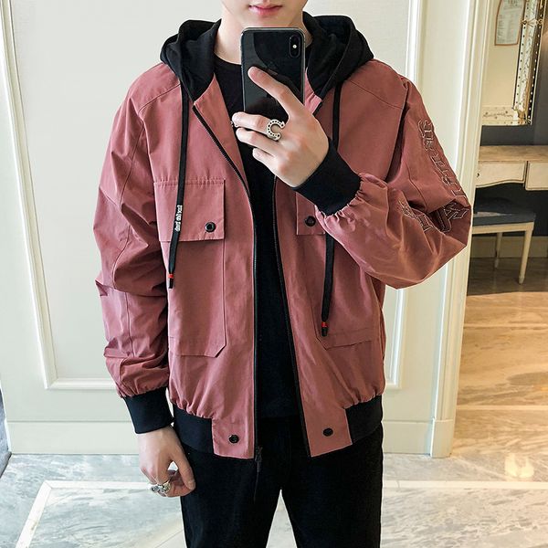 loose caps jackets outerwear mwc fashion spring autumn casual moownuc youth male male street men student coats ew personality, Black;brown
loose caps jackets outerwear mwc fashion spring autumn casual moownuc youth male male street men student coats ew personality, Black;brown