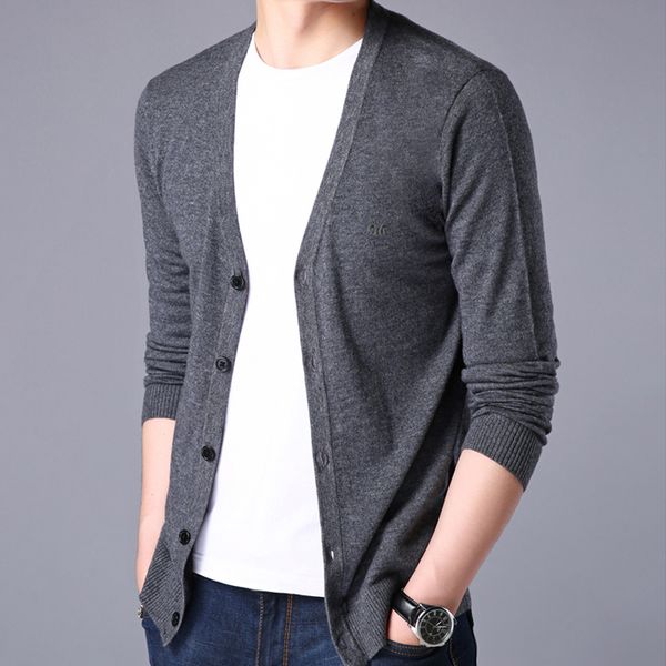 men's sweaters autumn winter men warm sweater cardigan solid color v-neck slim fit knitwear, White;black
men's sweaters autumn winter men warm sweater cardigan solid color v-neck slim fit knitwear, White;black