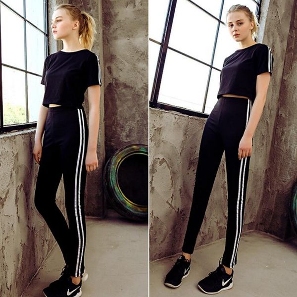 peneran jogging sport suit woman gym sportswear sports pants t-shirts kits cotton female workout clothes 2018 women tracksuit s, Black;blue
peneran jogging sport suit woman gym sportswear sports pants t-shirts kits cotton female workout clothes 2018 women tracksuit s, Black;blue