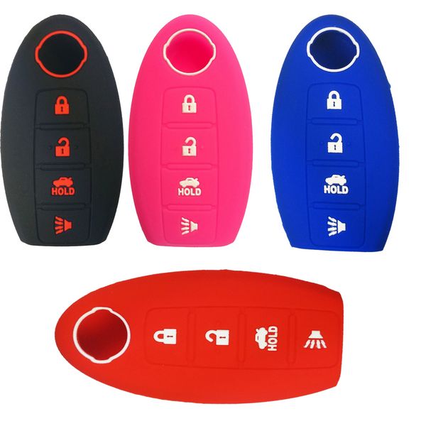 4buttons Smart Silicone Key Fob Cover Keyless Entry Holder Case for Nissan Altima Maxima Murano Armada Gt-r Sentra
4buttons Smart Silicone Key Fob Cover Keyless Entry Holder Case for Nissan Altima Maxima Murano Armada Gt-r Sentra