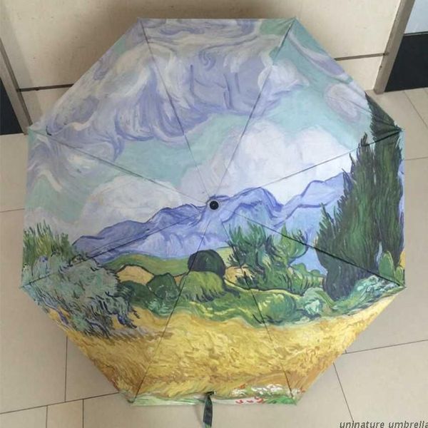 chinese traditional oil painting umbrella colorful flower sunflower anti-uv sun women umbrella with cypress wheat field
chinese traditional oil painting umbrella colorful flower sunflower anti-uv sun women umbrella with cypress wheat field