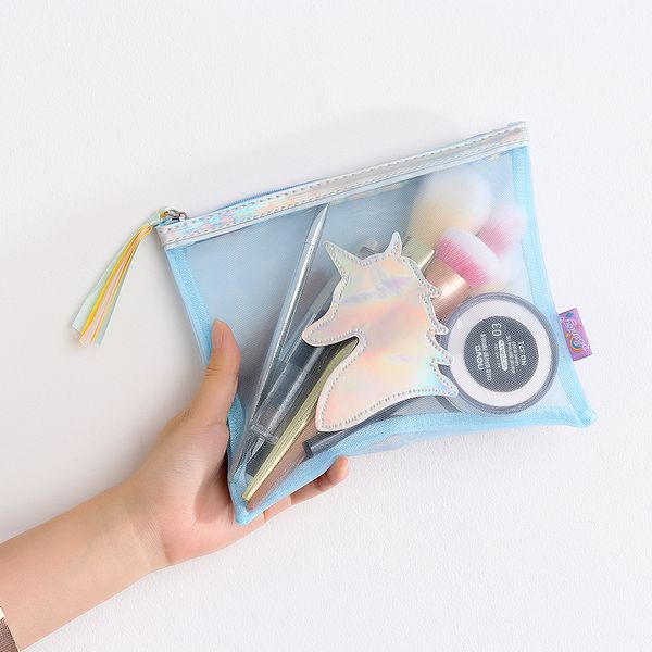 1pc unicorn mesh handbag zipper makeup brushes tools bag unicorn printed cosmetic case coin purse makeup tool kit
1pc unicorn mesh handbag zipper makeup brushes tools bag unicorn printed cosmetic case coin purse makeup tool kit