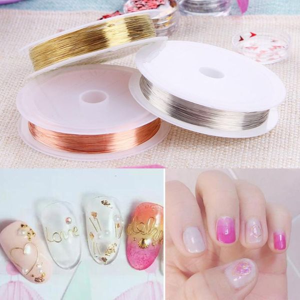 1 roll japan gold silver copper wire metal alloy nail art decorations 3d diy nail stickers/deco/charms for manicure, Silver;gold
1 roll japan gold silver copper wire metal alloy nail art decorations 3d diy nail stickers/deco/charms for manicure, Silver;gold