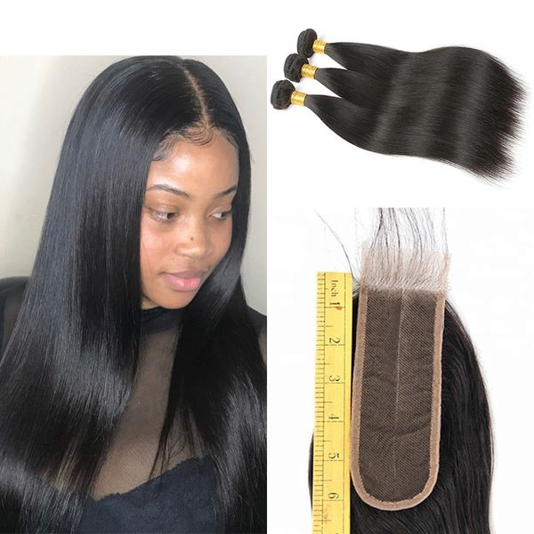fashion 2x6 lace closure with 3 bundles straight brazilian human hair weaving bundles with 2*6 middle part swiss lace closure with baby hair, Black
fashion 2x6 lace closure with 3 bundles straight brazilian human hair weaving bundles with 2*6 middle part swiss lace closure with baby hair, Black
