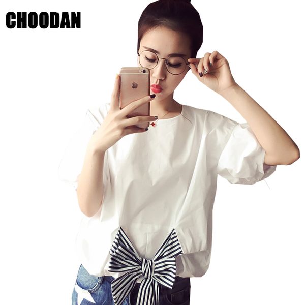 women summer blouse shirt with bow striped/white sweet lantern sleeve womens and blouses casual o-neck shirt female clothes
women summer blouse shirt with bow striped/white sweet lantern sleeve womens and blouses casual o-neck shirt female clothes