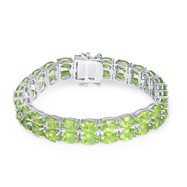 sterling 925 silver nature gemstone 7x5mm oval double row peridot tennis bracelet, Golden;silver
sterling 925 silver nature gemstone 7x5mm oval double row peridot tennis bracelet, Golden;silver