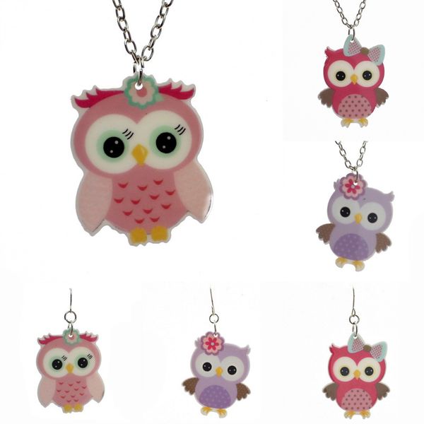 trusta fashion girls kids gift jewelry little owl pendant/earring 16" short chain necklace ks144, Silver
trusta fashion girls kids gift jewelry little owl pendant/earring 16" short chain necklace ks144, Silver