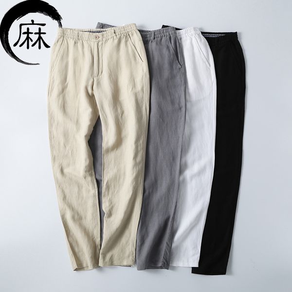 men healthy linen straight pants men 2018 summer breathable slim flax trousers male boys elastic waist cotton casual pants, Black
men healthy linen straight pants men 2018 summer breathable slim flax trousers male boys elastic waist cotton casual pants, Black